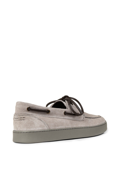 Deery Men's Genuine Suede Gray Casual Marine Shoes