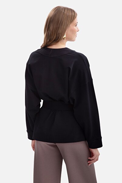 BEWEAR Loose blazer-style cardigan with belt at the waist