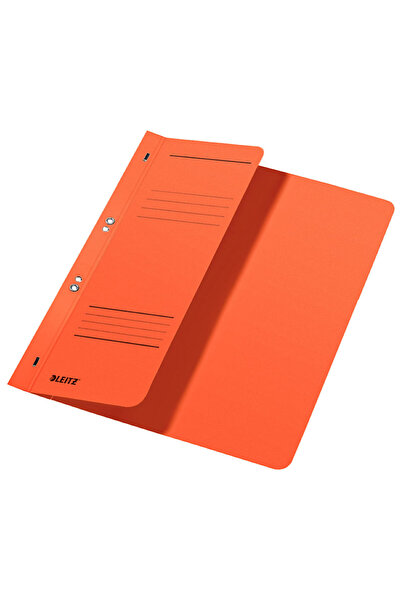 Leitz 1/2 A4 cardboard file with staples 170 sheets orange