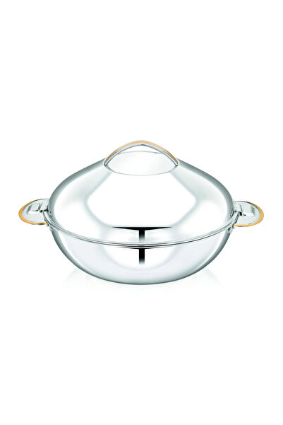 Bohara Reem Indian Silver Stainless Steel Food Container 2000ml