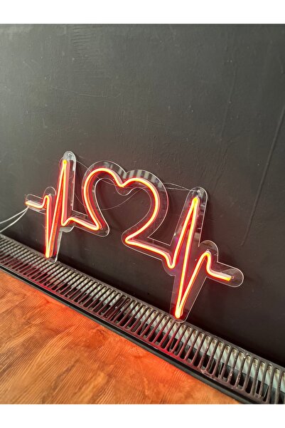 Neon led kalp ritim
