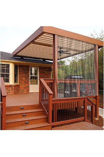 YILPAX 2 x 3 mt Su Geçirmez Şeffaf Veranda Perdesi 0,80mm