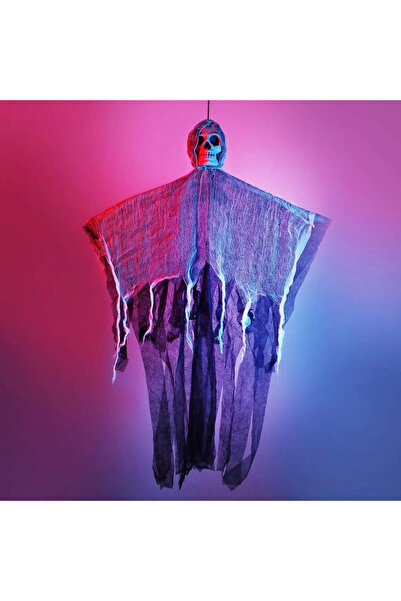 Twin Store Creepy Skull Horror Ghost Fringed Decor 90X50 cm