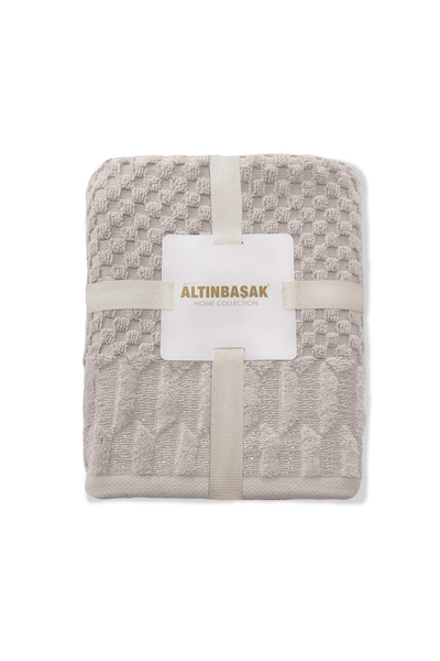 Altınbaşak Vera 100% Cotton 2-Piece Hand Towel Set 50 X 90 Light Beige