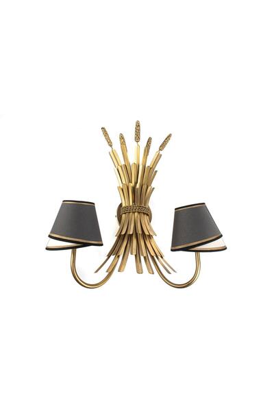 Mikasa Moor Gold Sconce with Gray Hat 51X57X24Cm