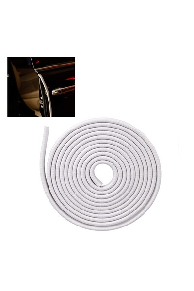 zola Banda de protectie, Zola, pentru marginea usilor auto, din cauciuc, lungime 5 m, grosime 7 mm, alba