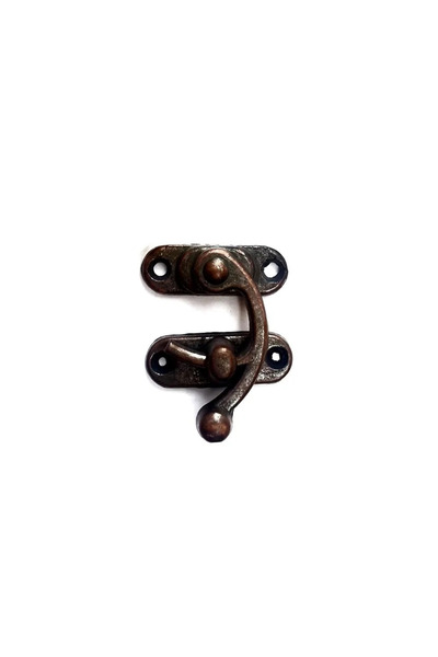 Yay Gözü, Ahşap Kutu Klipsi - Minik 20X24 Mm, Antik, 100 Adet