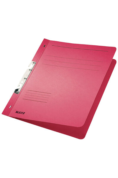 Leitz 1/1 stapled file, red cardboard