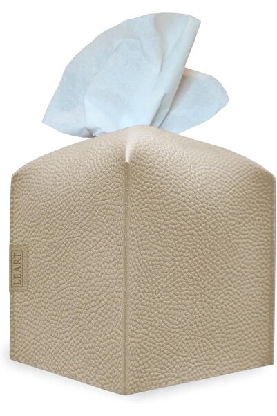 LeART غطاء علبة مناديل جلدية - حامل أنيق لعلب المناديل للمنزل والمكتب والسيار...