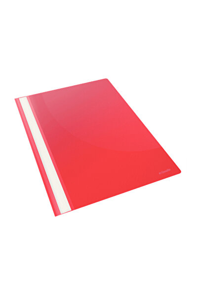 Esselte VIVIDA plastic file with rail, red