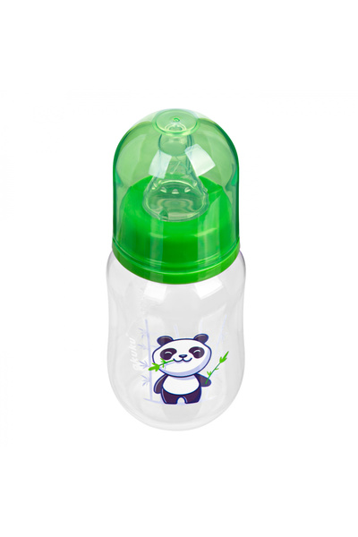 Akuku Anti-colic bottle 125ml Panda with slow flow silicone nipple, safe BPA-free materials, ca