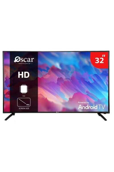 Oscar 32 Inch HD Smart LED TV With Remote Control, HDMI And USB Ports, Head Phone Jack, PC Audio In,