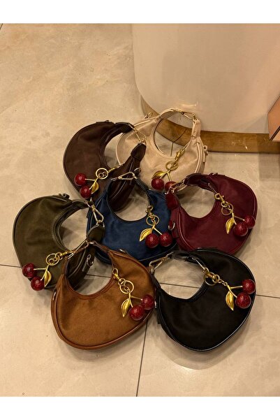 wikidayss Women's Suede Charm Gift Shoulder Bag