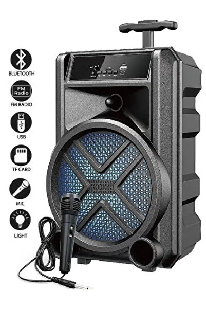 Primo Plus Wireless Bluetooth Speaker, Stereo Sound, FM Radio, TF Memory, USB Input, Mic Input rechargeable