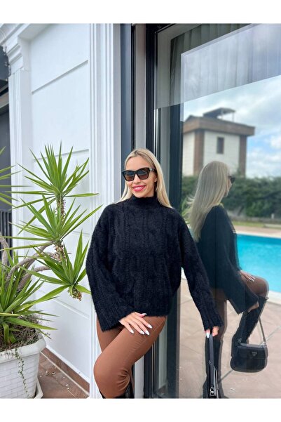 For Angels Πλεκτό πουλόβερ με γένια επένδυση fleece