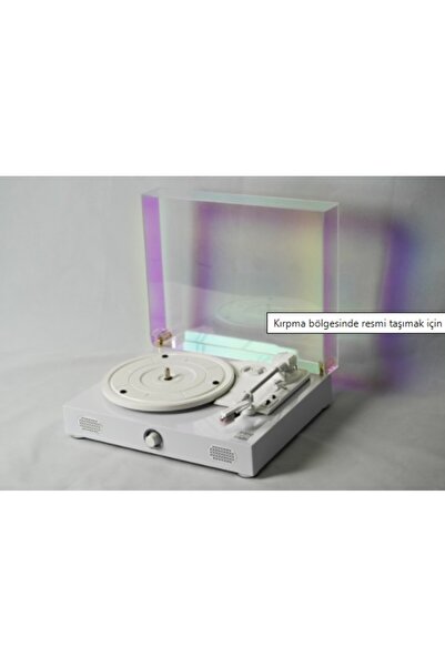 fomix FM-211 Beyaz Hoparlörlü Bluetoothlu Pikap Plak Çalar