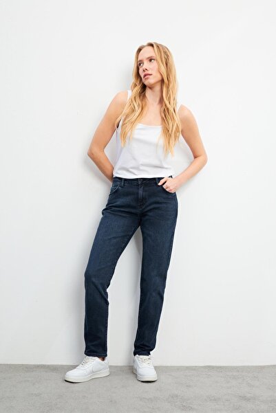 VENA Petra Blue Black Boyfriend Jean Pantolon - Blue Black