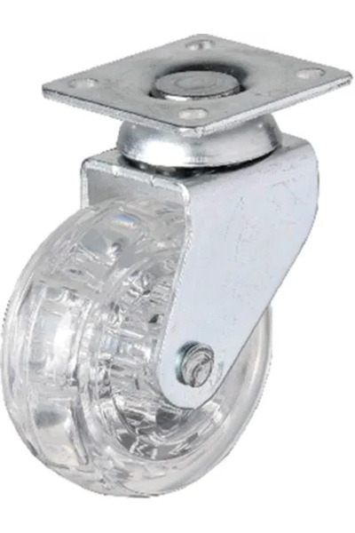 Twin Store 325 - عجلة دوارة شفافة مقاس 50 × 20 مم 4 قطع