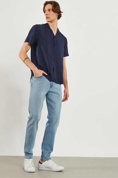 VENA Сміт Ice Blue Tapered Fit Jean Pantolon-Ice Blue