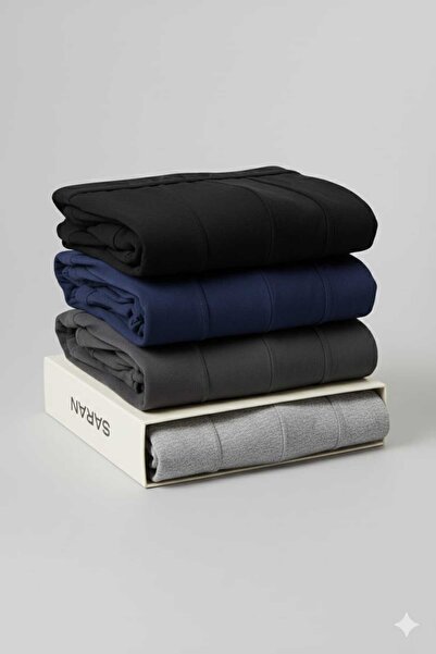 Fanilam Чоловічі боксери з еластаном, бавовняні, еластичні, набір з 4 штук - дихаючий матеріал, що не викликає потовиділення - Saran