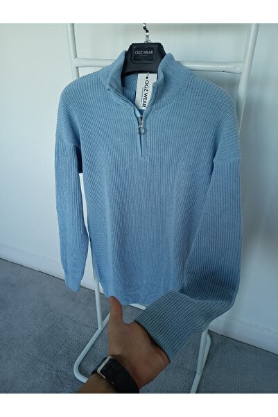 Scornic Ogzwear Selanik Örme Premium Yarım Femuar Detaylı Erkek Triko Kazak