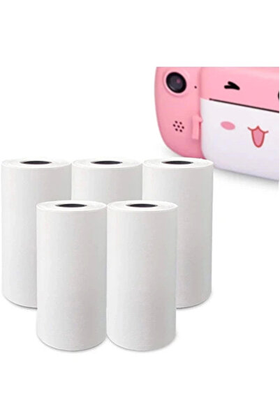 My Best Store Çocuk Fotoğraf Makinesi Yedek Termal Baskı Kağıdı (6’lı Rulo) –...