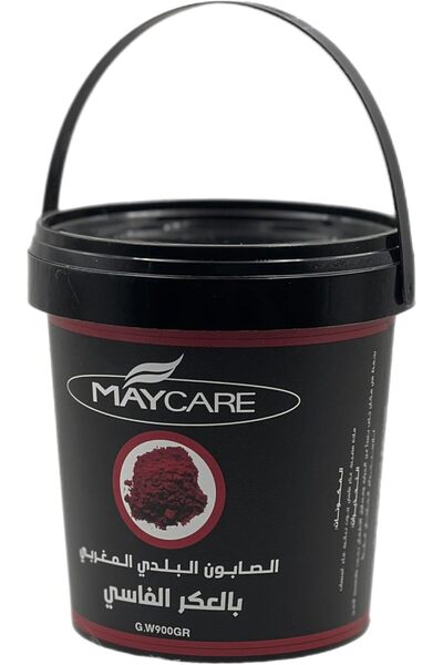 MAYCARE Moroccan Black Soap with Aker Fassi, 900g