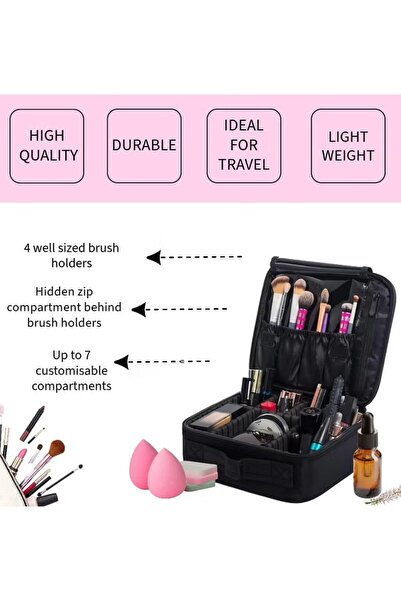Primo Plus Portable Makeup Bag Black