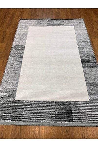 AKRİLİK SİYAH, BEYAZ SALON HALISI 160x230