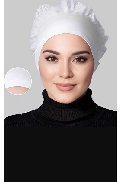 pure age Seamless Silicone Non-Slip Ruffled Bonnet