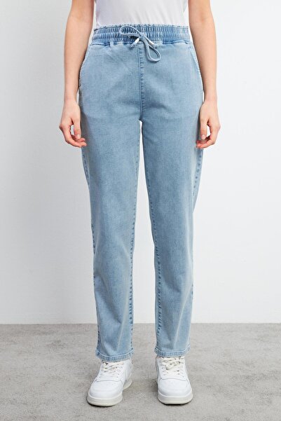 VENA Pantaloni Jogger cu talie înaltă Marla Sky Blue-Sky Blue