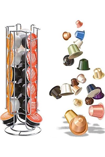 Primo Plus Coffee Metal Storage Rack Silver