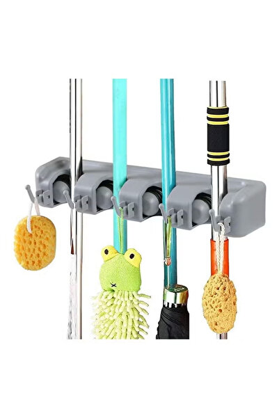 Primo Plus Wall Mounted Mop And Broom Holder Multicolour