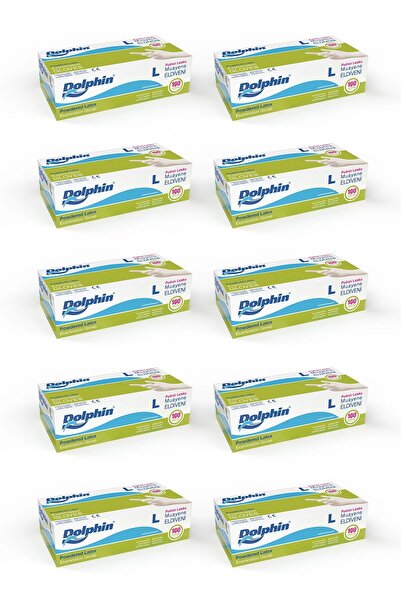 supertrend قفازات لاتكس بيضاء مبودرة مقاس L 100 قطعة × 10 عبوات