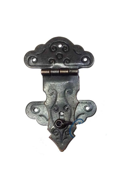 MEKs Lock with Tail, Chest, Box Strap - 36X60Mm, Oxide, 1 Pc