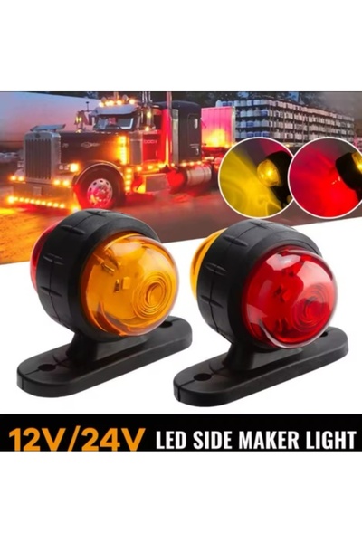 Led Light Alex Lampa de gabarit cu LED rosu / galben, 12-24 V