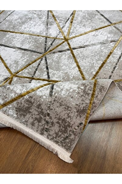 AKRİLİK SARI, GRİ, KREM MAKİNA HALISI 160x230