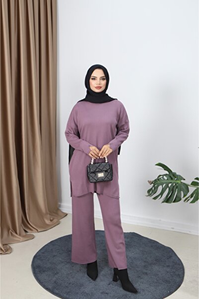 NİSUM MODA Ribbed Mercerized Trouser Suit