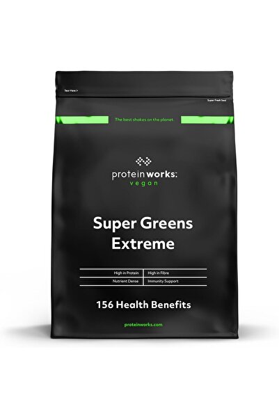 THE PROTEIN WORKS سوبر جرينز إكستريم، أكثر من 150 فائدة صحية، بنكهة التوت الص...