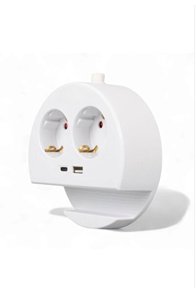 Axe Tools 1.5 Metre Grup Priz – 2 USB + 1 Type-C Girişli, Telefon Standlı, Ço...