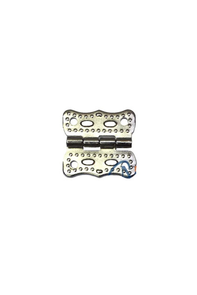 Twin Store Papatya Hinge - Small 20X20 Mm, Nickel, 100 Pieces