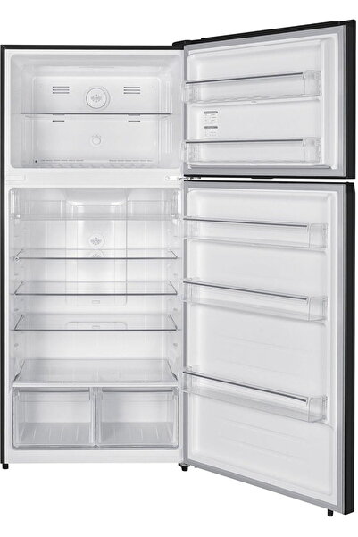 Edison No-Frost Refrigerator, 2 Doors, 22.42 ft³, 635 Liters, Top Freezer, EDFC-830 - Black
