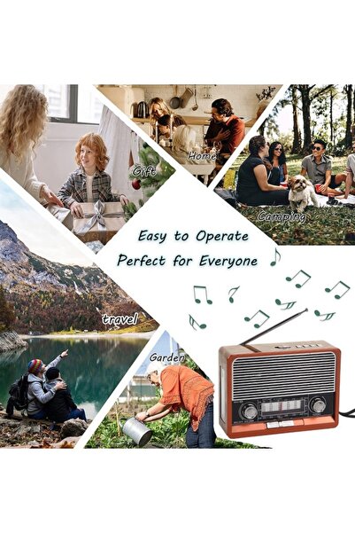 Primo Plus Rechargeable Solar Radio, TF Card USB Disk Player