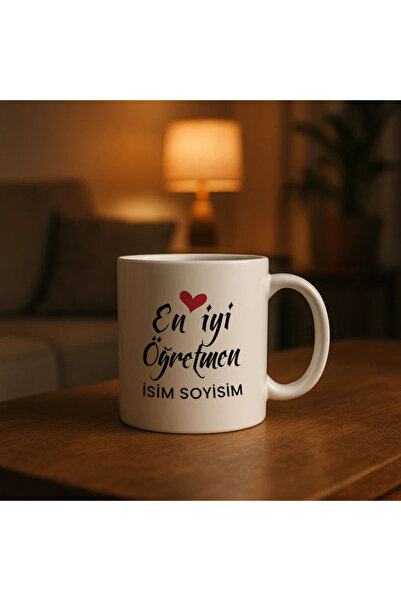 Best Teacher Printed Teachers' Day Gift Mug with Personalized Name bs006