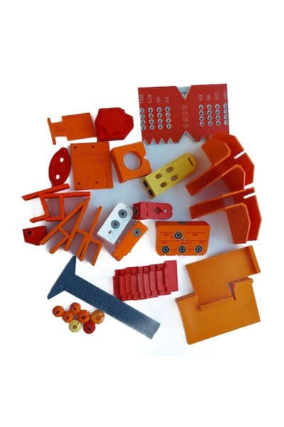 OEM Furniture template set for marking and drilling hardware v.2 - removable hinges, handles, euroscrews, go plugs