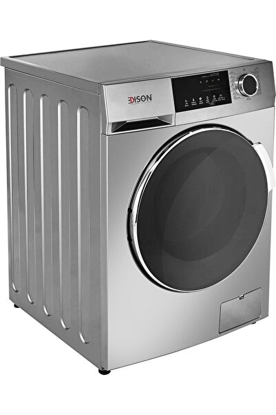 Edison Edison Automatic Washing Machine, 10.5 kg, 1400 RPM, 15 Programs, Front Load, EDSF105 - Silver