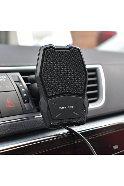 Mega Drive Suport Telefon Auto Cu Incarcare Wireless Si Fixare In Grila De Ve...