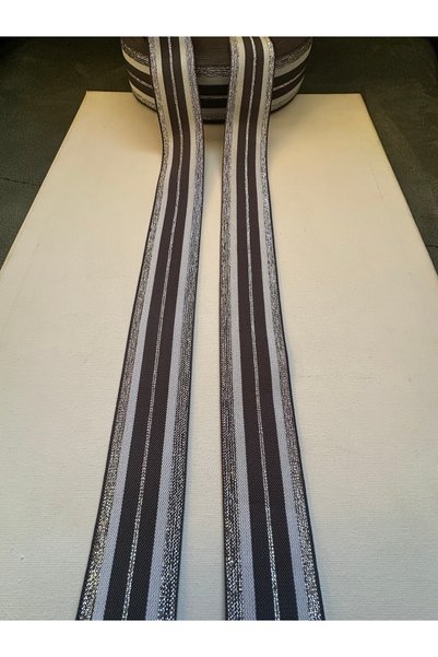 ALTAY AKSESUAR Gray White Transitional Silver Glitter Tire