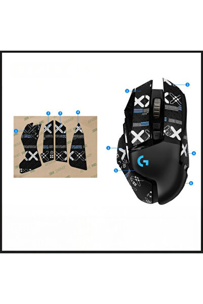 silabor G502 Fare Kaymaz Bant Çıkartma Tape Koruyucu Kavrama Bandı Yükseltme ...