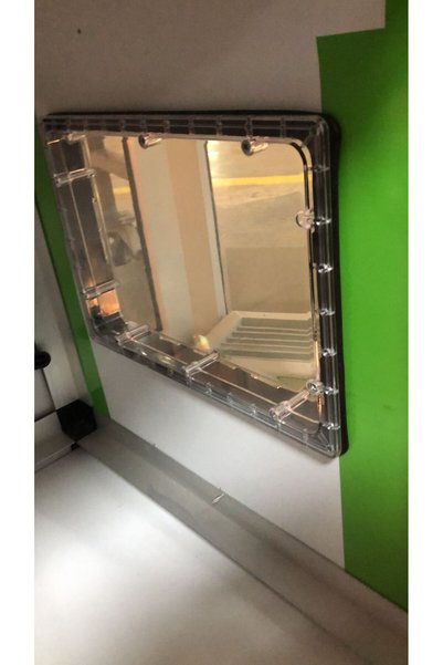 ATLASTEK METAL Air Conditioner, Injection Cabin 25-50,mm Panel Thickness Suitable Rectangular Observation Glass